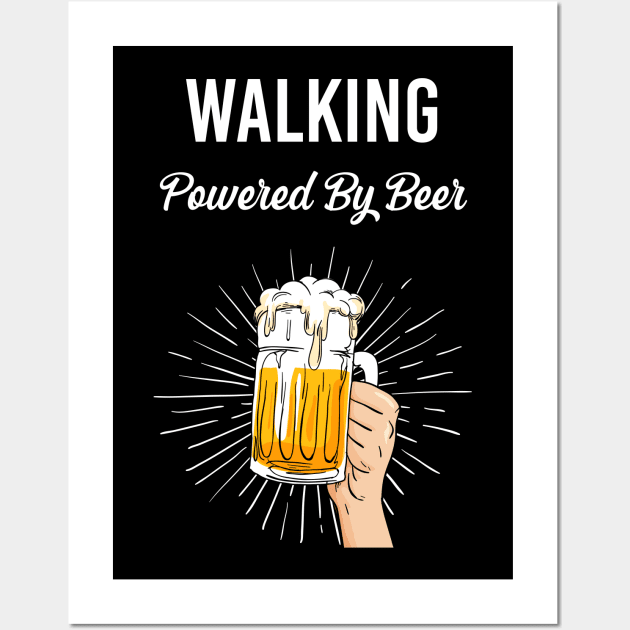 Beer Walking Wall Art by Happy Life